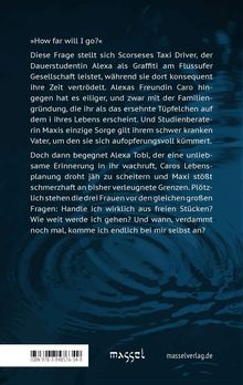 Ein Roman über drei Frauen, die sich existenziellen Fragen stellen; gestaltet mit einem wellenartigen Hintergrund.