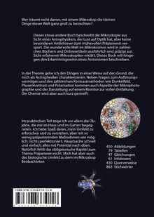 Ein Buch über Mikroskopie aus Sicht eines Astrophysikers. Enthält 450 Abbildungen, 79 Tabellen, 47 Gleichungen. ISBN unten.