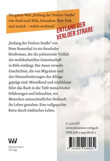 Peter Rosenthal: Entlang der Venloer Straße, Buch