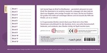 Setplan mit 12 Briefen, Text beschreibt mysteriöse Briefe an Kinder von Maria aus Magdala. Herstellerinfos: ruach.jetzt.