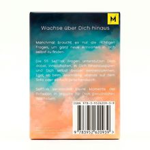 "Wachse über Dich hinaus" steht oben, darunter Text zu SelfTalk-Fragen zur Selbstreflexion. ISBN-Code und Logo sind sichtbar.