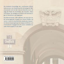 Ein Text beschreibt die Neuausgabe von "Inszeniertes Glück" über das Märchenviertel in Stuttgart. Rechts ein Torbogen.