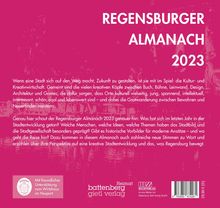 Regensburger Almanach 2023, Buch