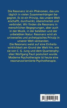 Gelber Text auf blauem Hintergrund beschreibt Resonanz als universelles Prinzip, das Psychotherapie beeinflusst.