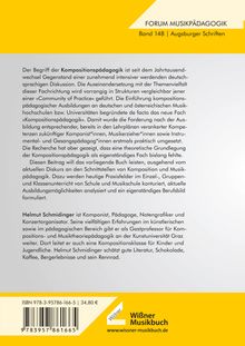 Helmut Schmidinger: Schmidinger, H: Kompositionspädagogik, Buch