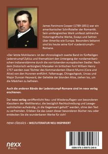 James Fenimore Cooper: Der letzte Mohikaner, Buch