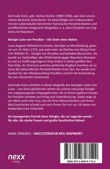 Gertrude Aretz: Königin Luise, Buch