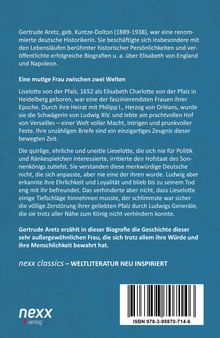 Gertrude Aretz: Lieselotte von der Pfalz, Buch