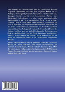 Es handelt sich um einen blau verlaufenden Hintergrund mit einem Text über eine Schach-Partiensammlung und deren Autoren.
