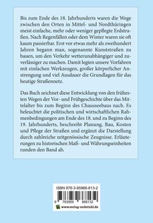 Text erläutert Straßenentwicklung in Thüringen seit dem 18. Jahrhundert. ISBN unten. Hellblauer Hintergrund.