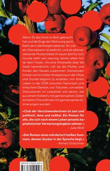 Ein Text über Einsamkeit, Flucht in eine Kneipe, und Frauenfreundschaften in der DDR. Zitate von Julia Wolf und Annett Gröschner. Im Hintergrund rote Äpfel.