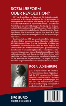 Rosa Luxemburg: Sozialreform oder Revolution?, Buch