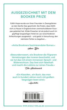 Anita Brookner: Hotel du Lac, Buch