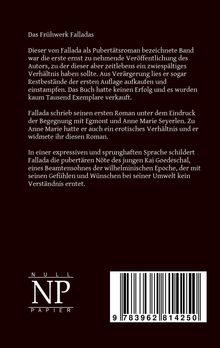 Hans Fallada: Der junge Goedeschal, Buch