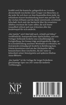 Fjodor M. Dostojewski: Der Spieler, Buch