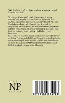 Theodor Fontane: Irrungen, Wirrungen, Buch