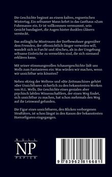 H. G. Wells: Der Unsichtbare, Buch