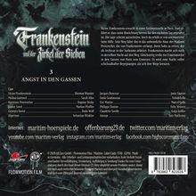 Frankenstein und der Zirkel der Sieben (03) Angst in den Gassen, CD