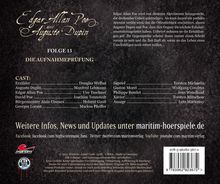 Edgar Allan Poe &amp; Auguste Dupin (13) Die Aufnahmeprüfung, CD