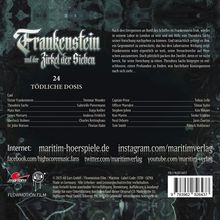 "Frankenstein und der Zirkel der Sieben, 24 Tödliche Dosis. Cast: Victor Frankenstein - Dietmar Wunder, Theodora Sachs - Gabrielle Pietermann."