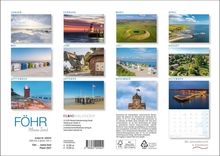Föhr Meine Insel. Kalender mit zwölf Monatsbildern von Landschaften und Sehenswürdigkeiten der Insel Föhr.