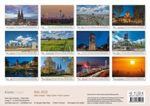 Köln 2025 Bildkalender A4 quer, spiralgebunden, Kalender