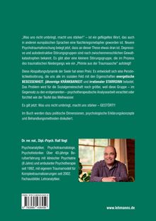 Text über psychische Störungen und Traumata. Autor: Dr. Ralf Vogt. Rechts ein Porträtfoto eines lächelnden Mannes.