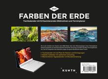 Farben der Erde - KUNTH Tischkalender 2025, Kalender