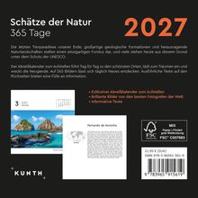 „Schätze der Natur – 365 Tage – 2027“. Abreißkalender mit Bildern und informativen Texten. Kunth Verlag.