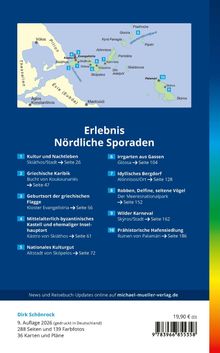 Erlebnis Nördliche Sporaden: Sehenswürdigkeiten mit Seitenverweisen und eine Karte der Inselgruppe.