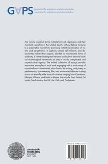 GAPS Logo, Text zu Unterdrückung im Globalen Süden, Literatur und Kultur, Universität Heidelberg Logo, ISBN 978-3-96822-321-6.