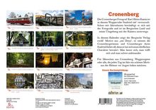Cronenberg-Kalender: Fotos von Wuppertal, mit Text über Fotograf Karl-Heinz Kamiz und Beschreibung der Bilder im Kalender.