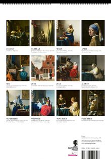 Johannes Vermeer: Vermeer. Wandkalender 2025, Kalender
