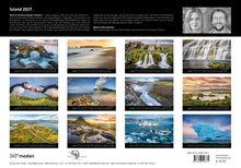 Island 2027. Petra & Gerhard Zwerger-Schoner. Elf Landschaftsfotos mit verschiedenen isländischen Naturmotiven.