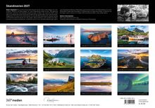 Skandinavien 2027. Text über Naturfotograf Robert Haasmann. Kalender mit Landschaftsbildern aus Skandinavien.