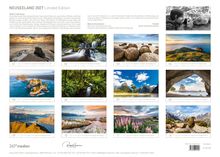 NEUSEELAND 2027 Limited Edition, Robert Haasmann. Fotos zeigen Natur- und Landschaftsszenerien in Kalendermonaten.