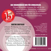 Erwin Leibfried: Goethe erotisch, Buch