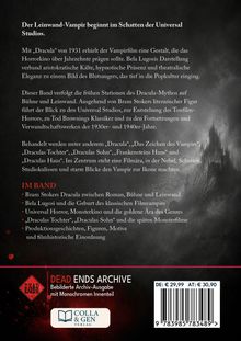 Der Vampirfilm beginnt im Schatten der Universal Studios. Im Band: Dracula, Lugosi, Universal Horror. Schattiges Schloss.