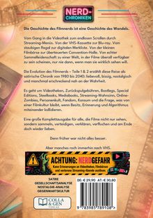 NERD-CHRONIKEN. Die Geschichte des Filmnerds ist eine Geschichte des Wandels. Logo mit Retro-Design.