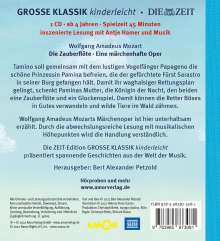 Große Klassik kinderleicht - Wolfang Amadeus Mozart: Die Zauberflöte, eine märchenhafte Oper, CD
