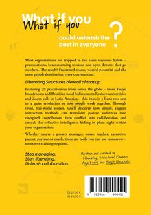 „What if you could unleash the best in everyone?“ 
Text über Organisationsveränderungen auf gelbem Hintergrund.