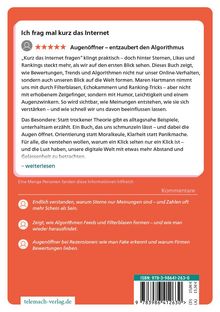 „Ich frag mal kurz das Internet“ – Augenöffner, entzaubert den Algorithmus. Kommentare: Sterne, Algorithmen, Rezensionen.