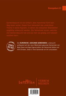 "Gemeindezucht ist nie einfach...", KURSREIHE "GESUNDE GEMEINDEN", Logo unten links, ISBN unten rechts.