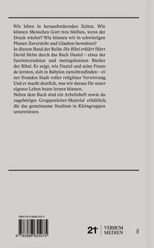 Ein Text erklärt die Inhalte eines Buches über das Buch Daniel aus der Bibel, inklusive Arbeitsheft und Material.