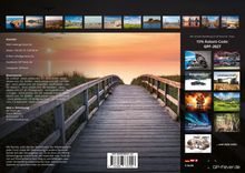 15% Rabatt-Code: GPF-2027. Kontakt: www.gp-fever.de. Ein Holzweg führt zum Meer im Sonnenuntergang. Links diverse Bilder.
