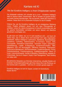 Karriere mit KI: Wie Sie Künstliche Intelligenz zu Ihrem Erfolgsbooster machen. Roter Hintergrund mit schwarzen Streifen.