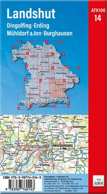 ATK100-14 Landshut (Amtliche Topographische Karte 1:100000), Karten