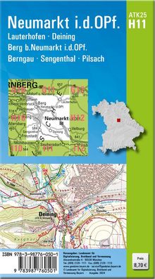 ATK25-H11 Neumarkt i.d.OPf. (Amtliche Topographische Karte 1:25000), Karten
