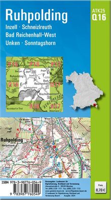 ATK25-Q16 Ruhpolding (Amtliche Topographische Karte 1:25000), Karten