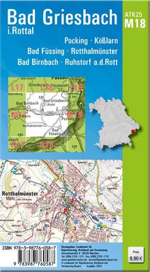 ATK25-M18 Bad Griesbach i.Rottal (Amtliche Topographische Karte 1:25000), Karten